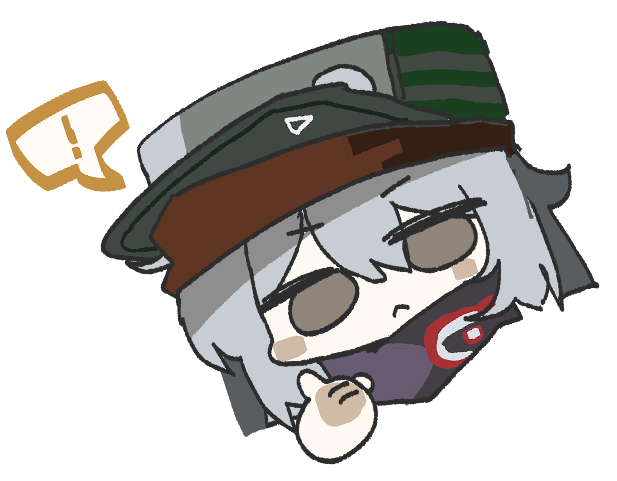 maru's chibi avatar — a silver-haired character in a green cap and red headphones